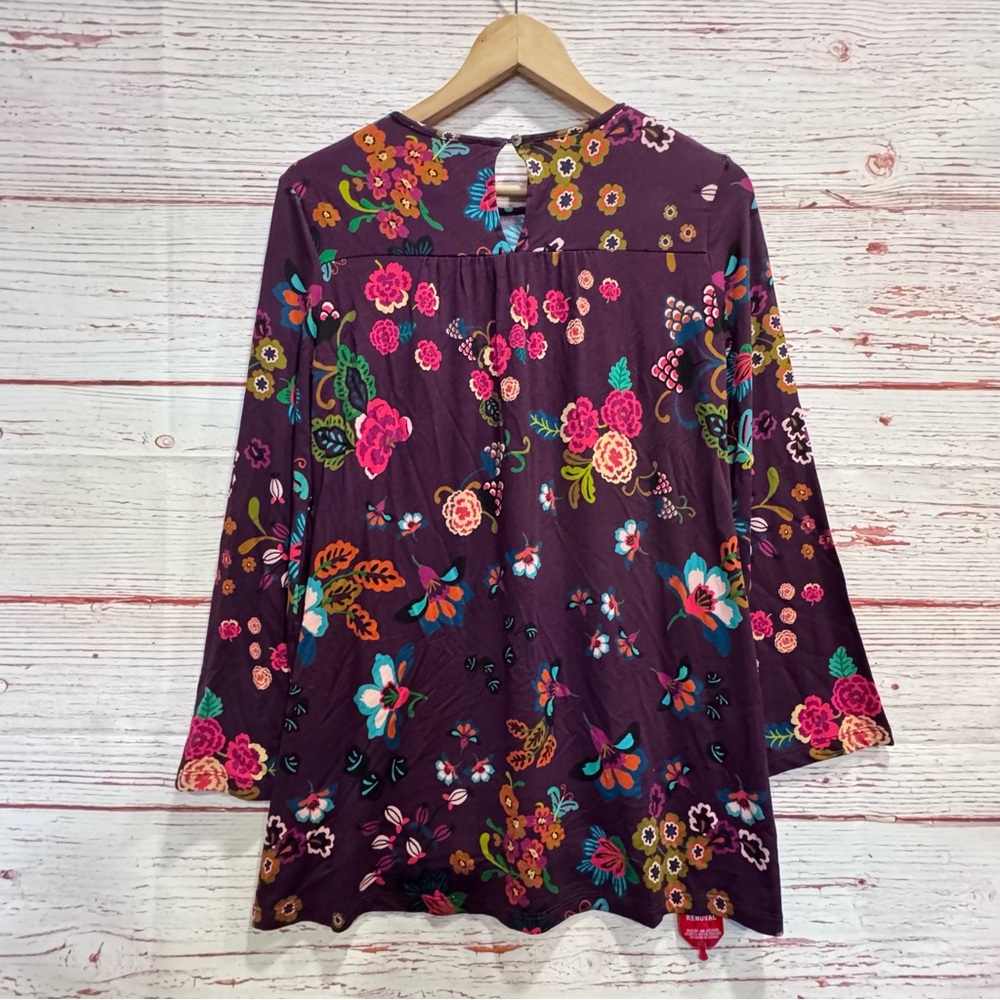 NWT Johnny Was The Janie Favorite High Neck Swing Tunic in Multi Floral Sz XXS - Picture 11 of 12